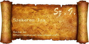 Szekeres Iza névjegykártya